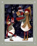 Snowmen II Poster by Valorie Evers Wenk