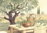 Franz Heigl - Still Life with Olives and Olive Oil - Sanat