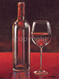 Bouteille de Vin Prints by Yves Blanc