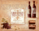 Italienisches Restaurant Poster von Claudia Ancilotti