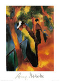 Sunny Road Prints by Auguste Macke