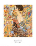Lady with Fan Plakaty autor Gustav Klimt
