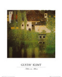 Palacio Kammer a orillas del lado Atter Lámina por Gustav Klimt
