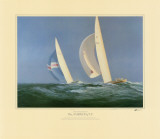 The America's Cup - Courageous v. Southern Cross, 1974 (signed) Affiches par Tim Thompson