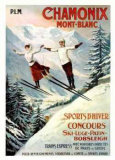 Chamonix Mont-Blanc Serigraph van Francisco Tamagno