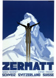 Zermatt Affiches par Pierre Kramer