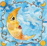 Smiling Moon Posters by C. Gandini