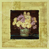 Vintage Rose, Yellow Posters par Pamela Gladding