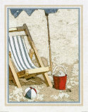 Beach Chair I Affiches par Sally Ray Cairns