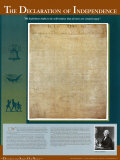 Declaración de la independencia, 4 de julio de 1776 por John Trumbull Lámina