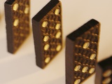 Dominoes in a row Photographic Print