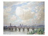 Pont de Waterloo reproduction procédé giclée par Emile Claus