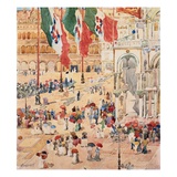 Piazza of Saint Marks Giclee Print by Maurice Brazil Prendergast