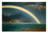 Rainbow Over Jenny Lake, Wyoming reproduction procédé giclée par Albert Bierstadt