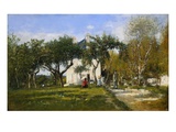 The Garden and House of Monsieur Jacquette in Fervaqes Lámina giclée por Eugene Boudin The Garden and House of Monsieur Jacquette in Fervaqes Lámina giclée por Eugene Boudin