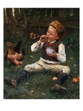 Blowing Bubbles Reproduction procédé giclée par Adolf Lins