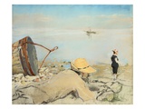 On the Pebbles (Honfleur) Giclee Print by Eva Gonzales
