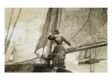 Yachting Girl Giclee Print by Winslow Homer