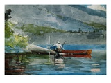 The Red Canoe Giclee Print by Winslow Homer