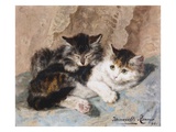 Les meilleurs des amis Reproduction procédé giclée par Henriette Ronner-Knip