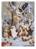 Christmas in the Woods Giclee Print by Philip Vinton Hopkins