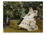 Pleasant Hours reproduction procédé giclée par Edward Killingworth Johnson