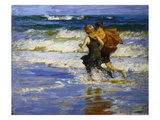 At the Beach Wydruk giclee autor Edward Henry Potthast
