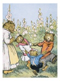 Playdays on Plum Blossom Creek Giclee Print by Warner Carr