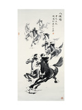 Eight Horses Giclée-Druck von Guozen Wei