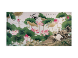 On Lotus Pond Reproduction procédé giclée par Hsi-Tsun Chang