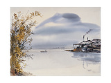 Shimmery Lake Reproduction procédé giclée par Chi Wen