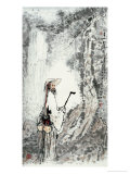 In Front of Waterfall Reproduction procédé giclée par Shuli Wang