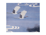 Twin Cranes Giclee Print by Hsi-Tsun Chang