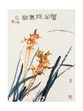 Orchids in Spring Breeze Giclee Print by Deng Jiafu