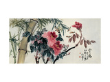 Peonías Lámina giclée por Haizann Chen