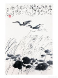 Birds over Lake Giclée-Druck von Deng Jiafu