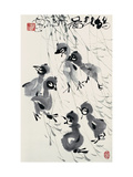 Chicks in Spring Giclée-Druck von Deng Jiafu
