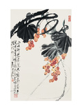 Grapes Giclee Print by Deng Jiafu