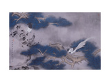 Birds on Pine Tree Lámina giclée por Hsi-Tsun Chang