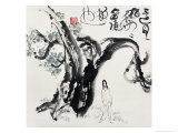 Man and Cypress Giclée-Druck von Deng Jiafu