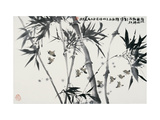 Birds Returning Bamboo Forest Giclée-Druck von Wanqi Zhang