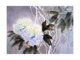 Peonías Lámina giclée por Minrong Wu Peonías Lámina giclée por Minrong Wu
