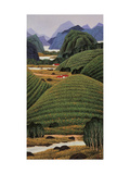 Day Lily Mountains Lámina giclée por Chingkuen Chen