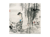 Making Tea Lámina giclée por Shuli Wang Making Tea Lámina giclée por Shuli Wang