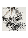 Crabs and Bamboo Leaves Giclée-Druck von Wanqi Zhang