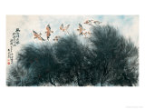 Flying with Wind Lámina giclée por Haizann Chen