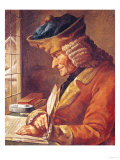 Voltaire (1694-1778) in His Study Giclee Print