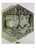 The Drunkenness of Noah, hexagonal decorative relief tile Lámina giclée por Andrea Pisano The Drunkenness of Noah, hexagonal decorative relief tile Lámina giclée por Andrea Pisano