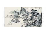 Prosperous Pine Woods Giclée-tryk af Yongsun Huang Prosperous Pine Woods Giclée-tryk af Yongsun Huang