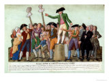 The Beginning of the French Revolution, 12 July 1789, Paris Giclée-Druck von Le Sueur Brothers 